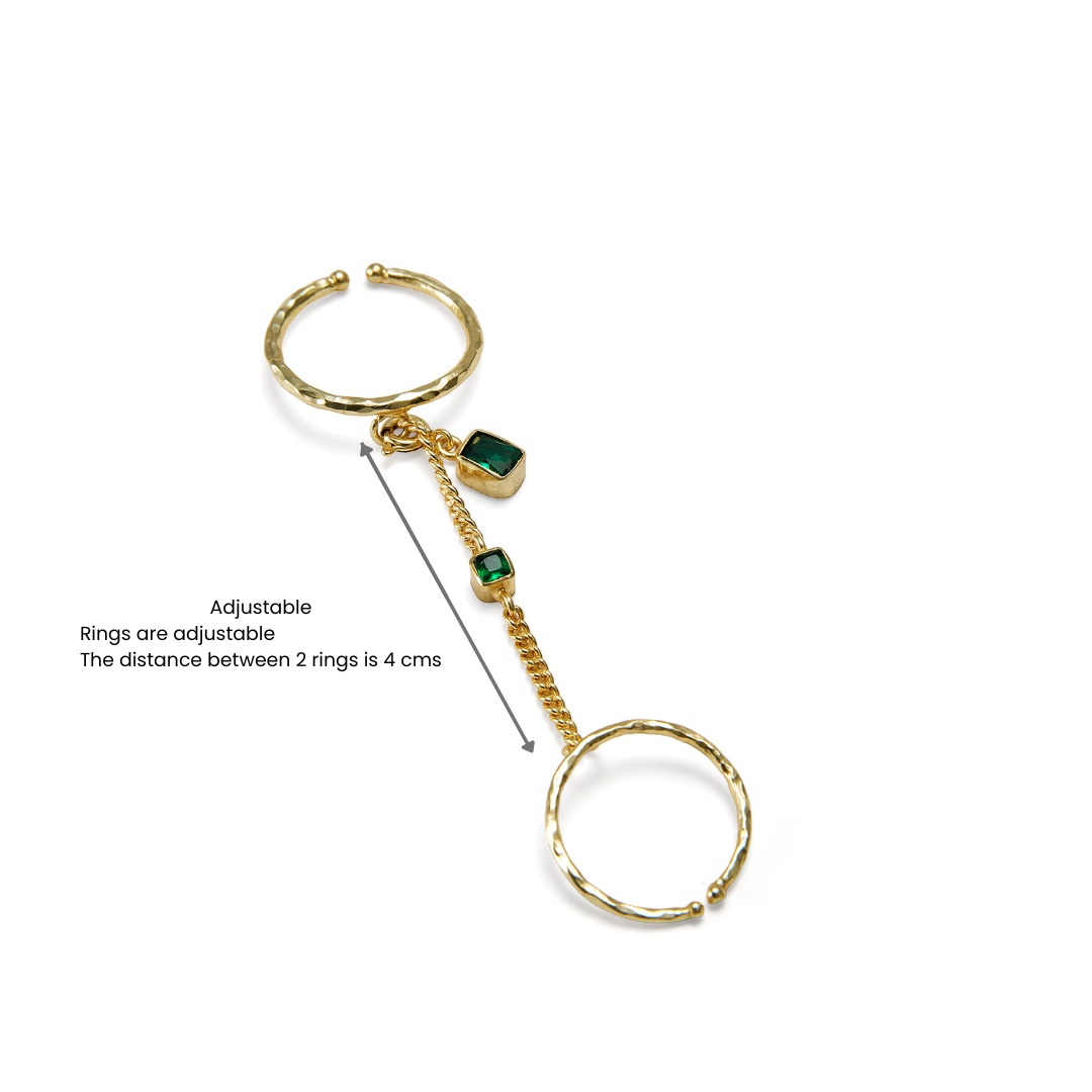 Emerald Statement Ring - Jade Gleam