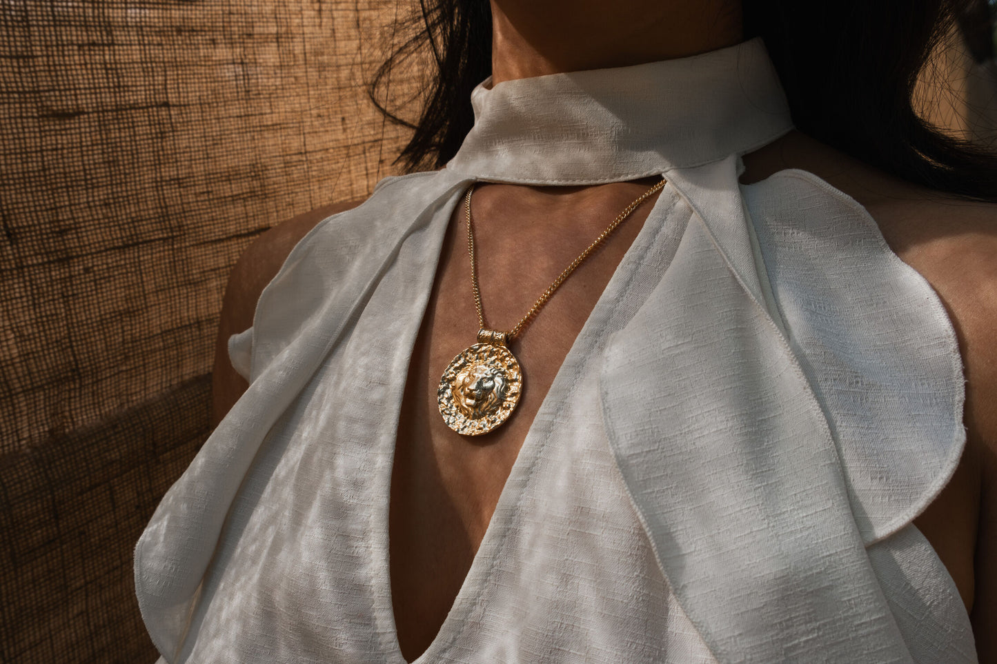 Statement Lion Charm Chain