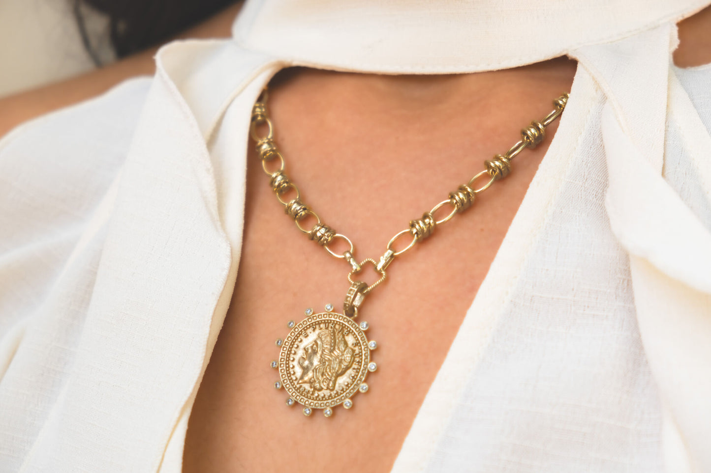 Victorian Statement Charm Necklace