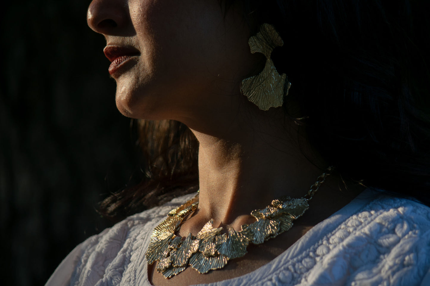 Handcrafted Statement Petal Danglers