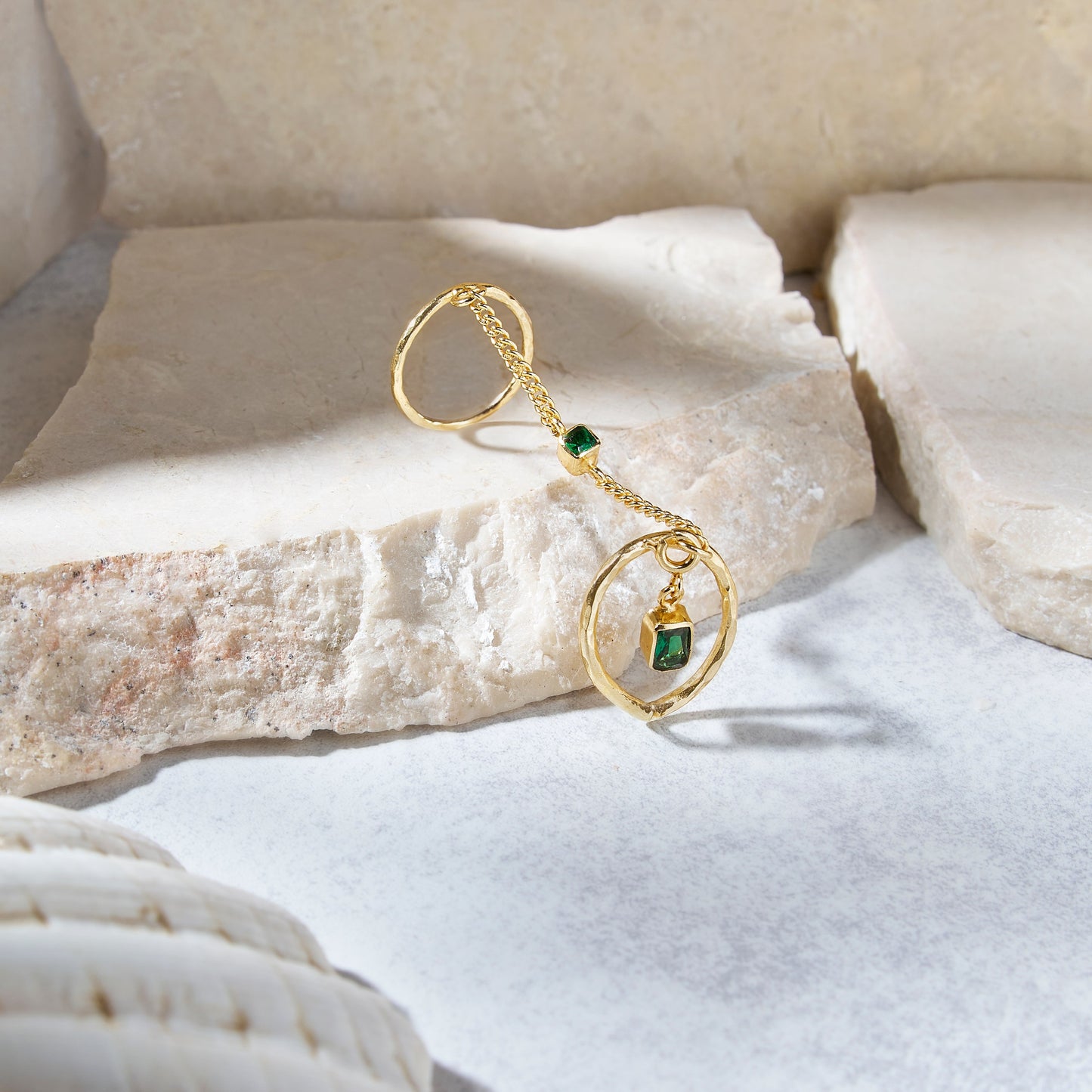 Emerald Statement Ring - Jade Gleam