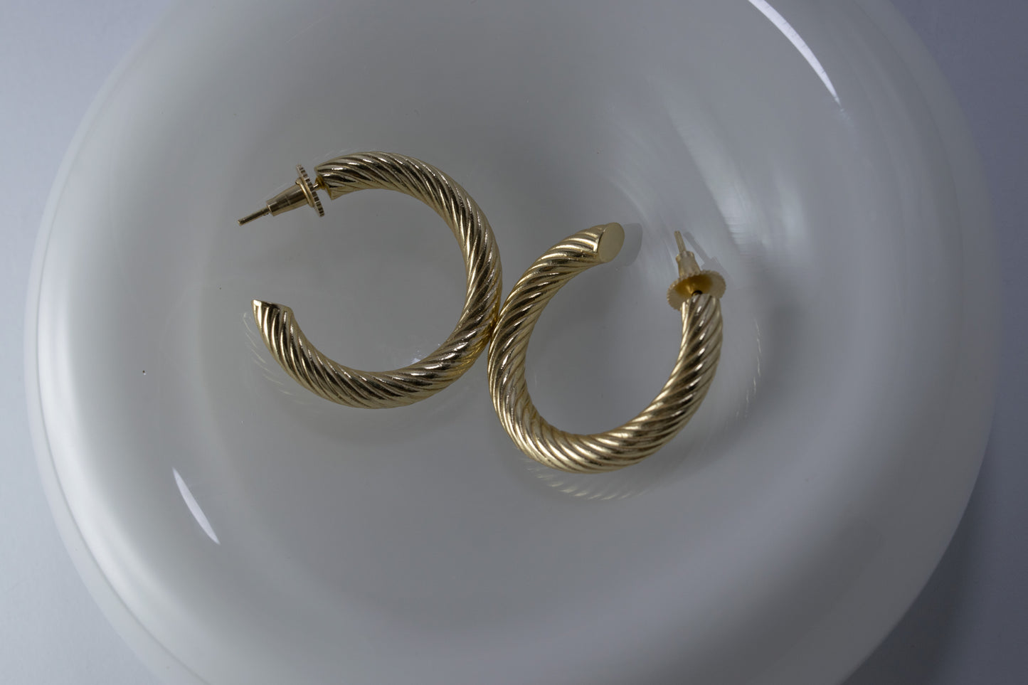 Twisted Stary Haze Statement Hoops