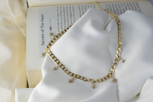 Dainty Starry Haze Statement Choker