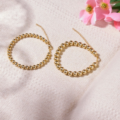 Beaded Gold Bracelet - Gilded Beads