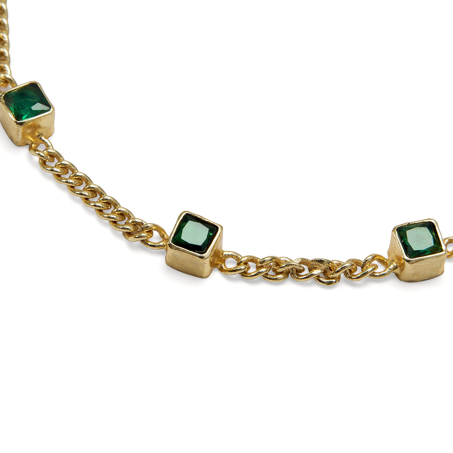 Emerald Statement Bracelet - Jade Gleam