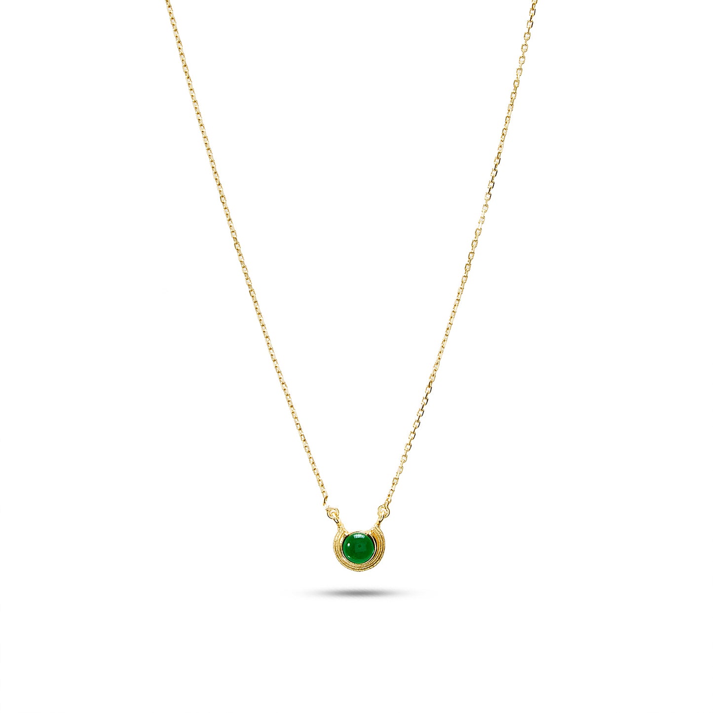 Emerald Dainty necklace - Orbit Verde
