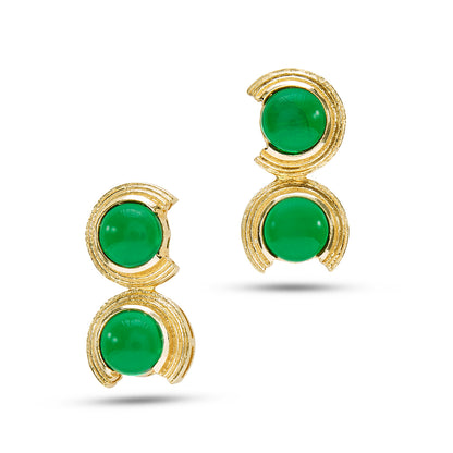 Emerald Fusion Earrings - Orbit Verde