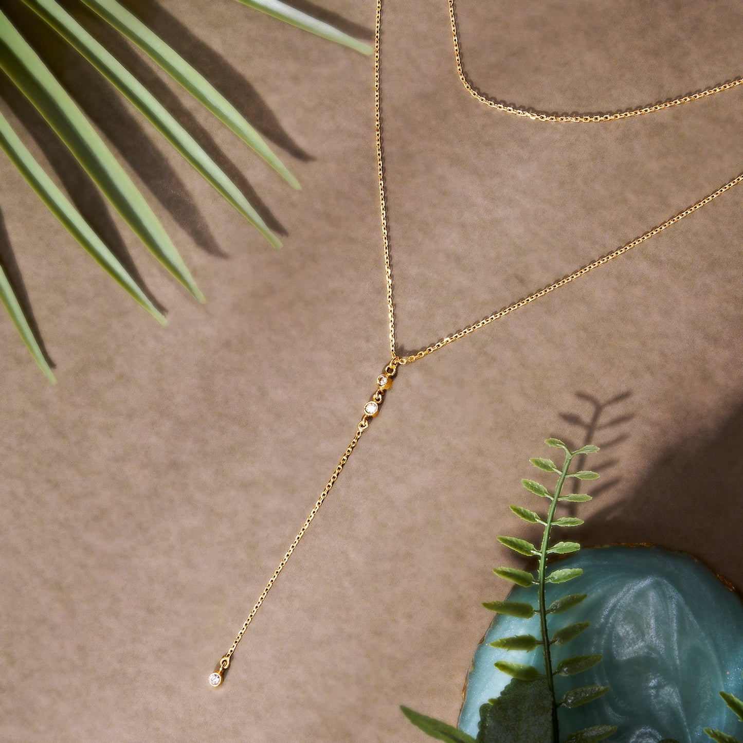 Dainty AD Diamond Layered Gold Chain - Anné
