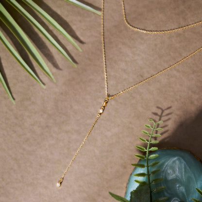 Dainty AD Diamond Layered Gold Chain - Anné