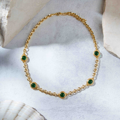 Emerald Fusion Choker - Orbit Verde