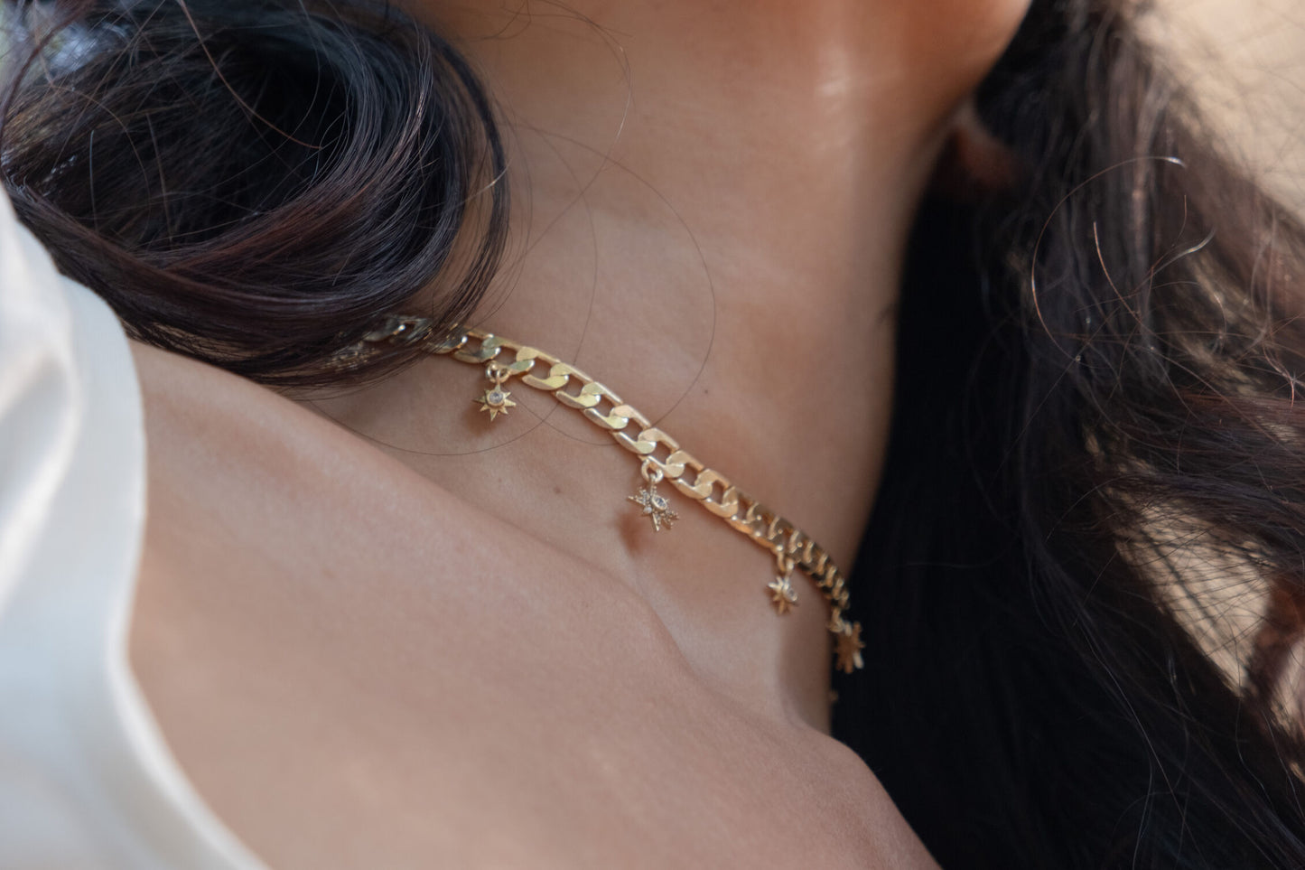 Dainty Starry Haze Statement Choker