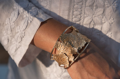 Handcrafted Statement Petal Cuff