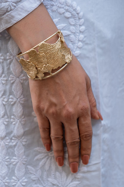 Handcrafted Statement Petal Cuff