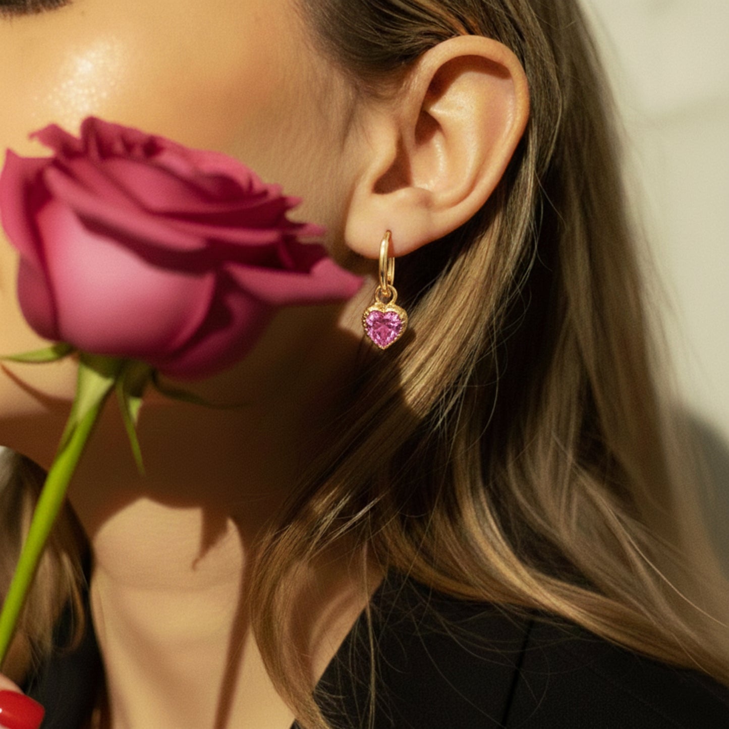 Eternal Love Heart Drop Earrings - Valour of Love