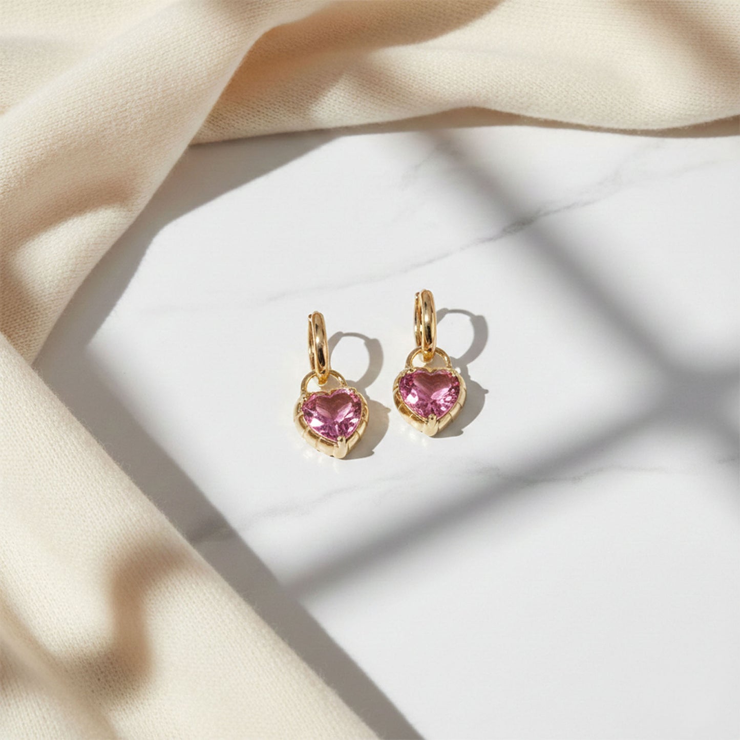 Eternal Love Heart Drop Earrings - Valour of Love