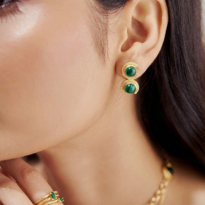 Emerald Fusion Earrings - Orbit Verde