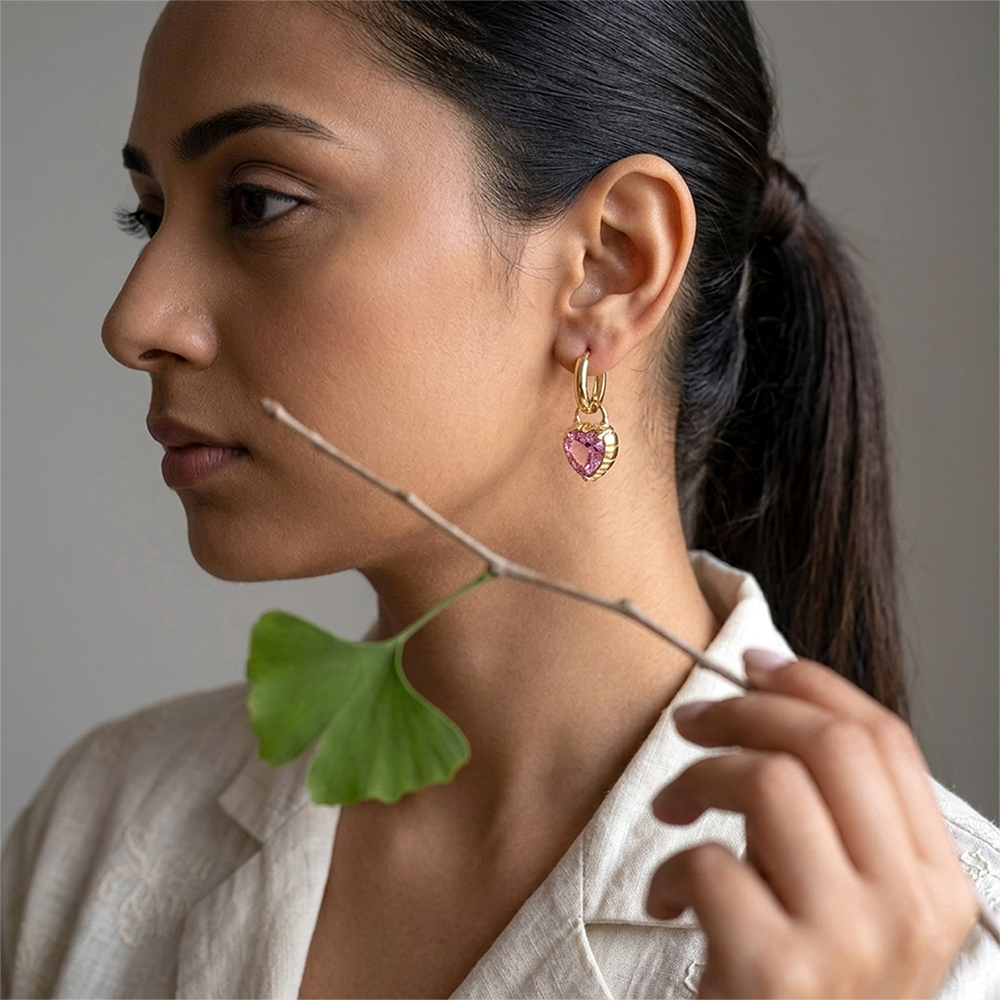 Eternal Love Heart Drop Earrings - Valour of Love