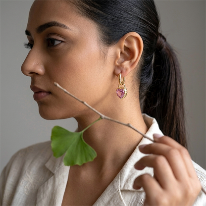 Eternal Love Heart Drop Earrings - Valour of Love