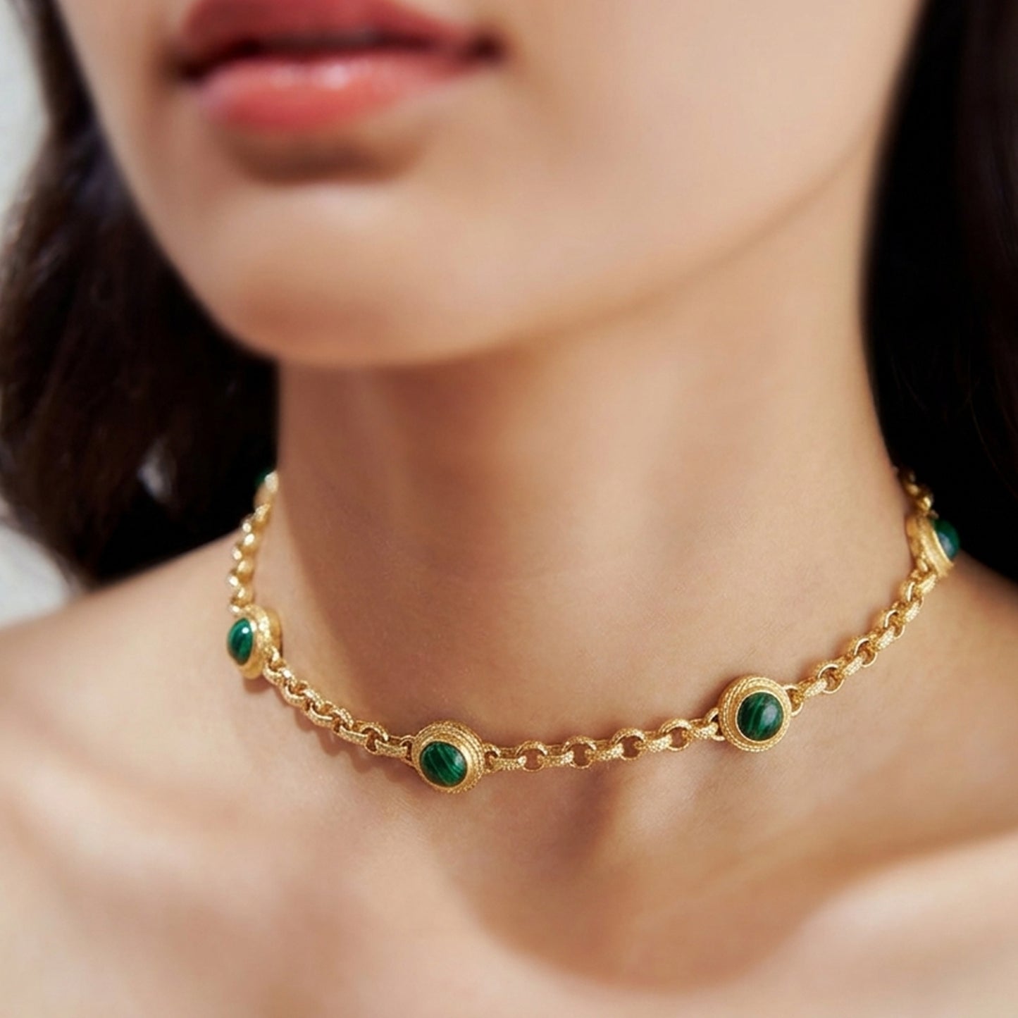 Emerald Fusion Choker - Orbit Verde