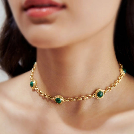Emerald Fusion Choker - Orbit Verde
