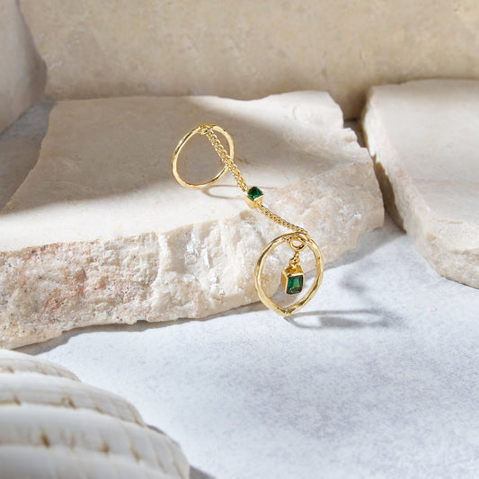 Emerald Statement Ring - Jade Gleam